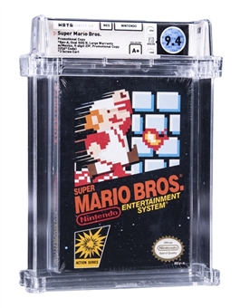1985 NES Nintendo (USA) "Super Mario Bros." Oval SOQ (Late Production) Sealed Video Game - WATA 9.4/A+